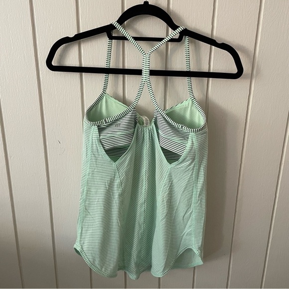 Lululemon Teal and Black Stripe Roll Out Tank - Picture 9 of 9